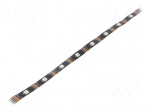 Programmable LED tape | RGB | 5050 | LED/m: 30 | 10mm | black PCB | IP20