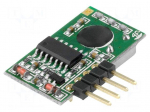 Module: RF | FM receiver | FSK | 868MHz | -98dBm | 2.5&divide;5VDC