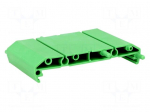 DIN rail mounting bracket | polyamide | 77x45mm | Body: green