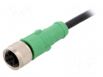 Cable: for sensors/automation | M12 | PIN: 4 | straight | 3m | plug | 4A