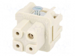 Connector: HDC | contact insert | female | GWconnect | PIN: 4 | 10A | 400V