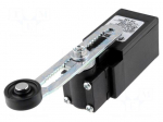 Limit switch | adjustable lever R 53-112mm, roll &Oslash;20mm | NO + NC
