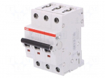 Circuit breaker | 400VAC | Inom: 63A | Poles: 3 | Charact: C | 6kA | IP20