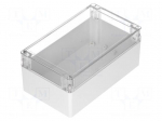 Enclosure: multipurpose | X: 120mm | Y: 200mm | Z: 90mm | polycarbonate