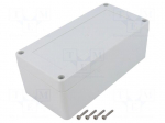 Enclosure: multipurpose | X: 80mm | Y: 160mm | Z: 60mm | ZP | light grey
