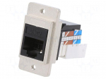 Connector: RJ45 | socket | DUALSLIM | Cat: 6a | 8p8c | IDC | 29mm | metal