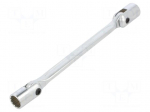 Wrench: socket spanner | with joint | 14mm,17mm | L: 244mm