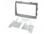 Radio frame | SsangYong | 2 DIN | dark silver