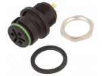 Connector: circular | 720 | 250V | 7A | PIN: 3 | socket | female | soldering