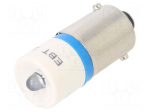 LED lamp | blue | BA9S,T10 | 28VDC | 28VAC | plastic | 3mm | -20&divide;60&deg;C