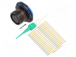 Connector: military | socket | female | PIN: 37 | straight | crimped