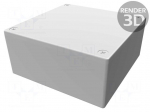 Enclosure: multipurpose | X: 92mm | Y: 92mm | Z: 42mm | 1590W | aluminium