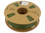 Filament: PLA-MATT | 1.75mm | military green | 190&divide;220&deg;C | 1kg