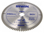 Circular saw | &Oslash;: 250mm | Teeth: 80 | aluminium | Holder: assembly hole