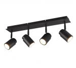 Trio Angelo H2O spotlight 4-pc GU10 matt black gaismeklis 880400432 4017807508390