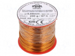 Coil wire | double coated enamelled | 0.65mm | 0.2kg | -65&divide;200&deg;C