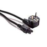 OEM Toitejuhe C5 EU pistik must 65cm EU-C5-1-B-65
