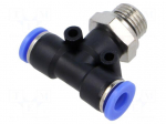 Push-in fitting | T-tap splitter | -0.95&divide;15bar | Thread: G 1/4"