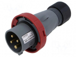 Connector: AC supply 3-phase | plug | male | 16A | 415VAC | IP&S | IP67