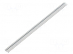 Profiles for LED modules | white | L: 1m | MICRO-NK | aluminium