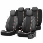 Auto- ja mootorrattatooted, elektroonika, navigatsioon, CB raadio // Autohooldus | Autokeemiatooted // Komplet pokrowc&oacute;w na fotele samochodowe otom horizon 1801 red 3-zip