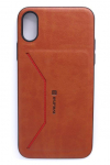 Back panel cover Evelatus Apple iPhone X Nobel Brown