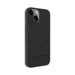 Back panel cover Evelatus Apple iPhone 15 Plactic Leather Magsafe Back Cover Black