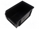 Container: cuvette | ESD | 150mm | 125mm | black | D: 230mm