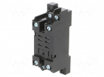 Socket | PIN: 8 | 15A | 250VAC | H: 12mm | W: 22mm | for DIN rail mounting