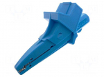 Crocodile clip | 20A | 1kVDC | blue | Grip capac: max.25mm