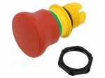 Switch: emergency stop | 22mm | Stabl.pos: 2 | red | mushroom | Pos: 2