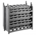 ROTHO Vario Wine Rack Anthracite - Stand for 6 Bottles