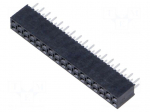 Connector: pin strips | socket | female | PIN: 34 | THT | straight | 2x17