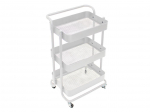 Kitchen trolley - Metal - White - 46 x 35 x 76,5 cm