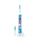 Toothbrush Philips  Sonic Electric toothbrush  HX6322/04 For kids, Rechargeable, Sonic technology, Teeth brushing modes 2, Number of brush heads included 2, Aqua