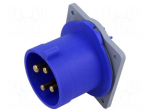 Connector: AC supply 3-phase | socket | male | power supply | 32A