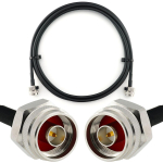 Rangeful N Male / N Male Hex 2cm koaksiaalkaabel &mdash; HF240 (vastab LMR240) HF240-NMH-NMH-2