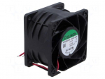 Fan: DC | axial | 12VDC | 60x60x38mm | 127.8m3/h | 73.1dBA | ball | 24AWG