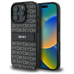 Other Phone Accessory DKNY  DKNY Texture Pattern Tonal Stripe iPhone 16 Pro Max Case - Black