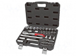 Wrench-set | 6-angles,socket spanner | Chrom-vanadium steel | 1/2"