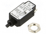 Circuit breaker | Urated: 240VAC | 48VDC | 1.1A | SPST | Poles: 1 | screw