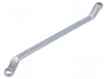 Wrench: ring | double-sided,bent | 7mm,8mm | L: 180mm | tool steel
