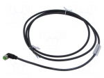Cable: for sensors/automation | M8 | PIN: 3 | angled | 1.5m | plug | 60VDC