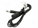 Cable | 2x0.52mm2 | DC 5,5/2,5 plug,DC 5,5/2,5 socket | straight