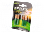 Re-battery: Ni-MH | AAA,R3 | 1.2V | 750mAh | Package: blister