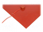 Heating mat | silicone | 370x370mm | 230V | 400W | -30&divide;180&deg;C | 2W/cm2