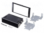 Radio mounting frame | Nissan | 2 DIN | black gloss
