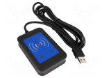 RFID reader | 4.3&divide;5.5V | USB | antenna | Range: 100mm | 88x56x18.5mm