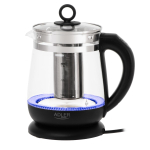 Adler Kettle | AD 1299 | Electric | 2200 W | 1.5 L | Glass | 360&deg; rotational base | Black