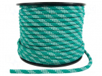 Rope | polypropylene | &Oslash;rope: 12mm | L: 100m | with a core | green